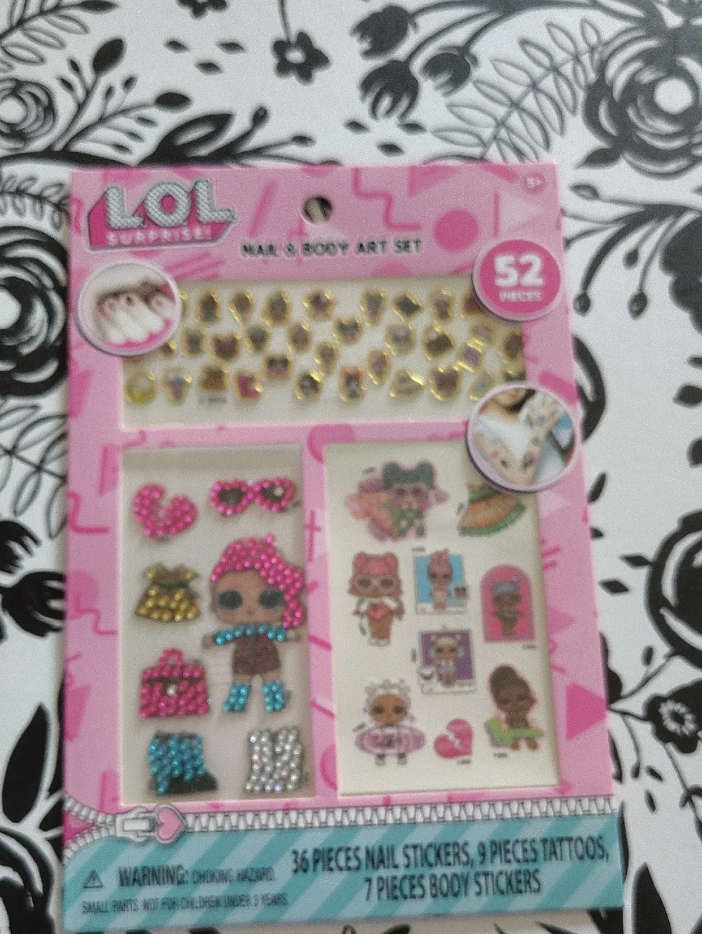 4/$12🌀🆕L.O.L. Surprise! 52 PC Nail Stickers, Tattoos& Body Art Pack